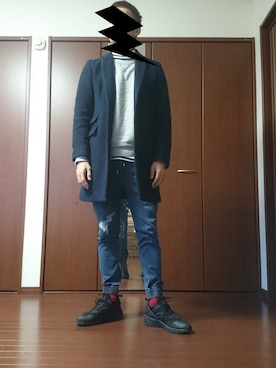 もずくん！さん（メンズ・173cm）の冬コーディネート