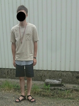 「7月WEAR夏のサンダル祭り」｜「アイテム（アナログ腕時計）」を使った、もずくん！さん（メンズ・173cm）の夏コーディネート