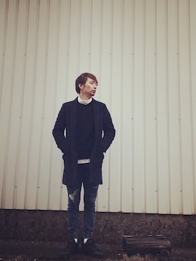 もずくん！さん（メンズ・173cm）の冬コーディネート