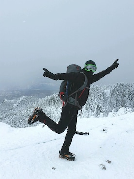 「Mammut（マムート）のアイテム（パンツ）」を使った、katsuさん（メンズ・171cm）の冬コーディネート