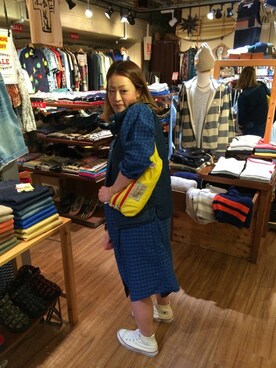 「ボヘミアンズ」｜「アイテム（ボディバッグ/ウエストポーチ）」を使った、さゆるゆるさん（レディース・156cm）の夏コーディネート