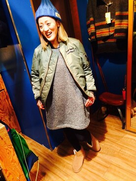 「WILD THINGS（ワイルドシングス）のアイテム（ワンピース/ドレス）」を使った、さゆるゆるさん（レディース・156cm）の秋コーディネート