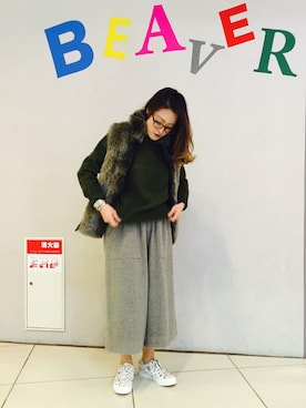 さゆるゆるさん（レディース・155cm）の冬コーディネート