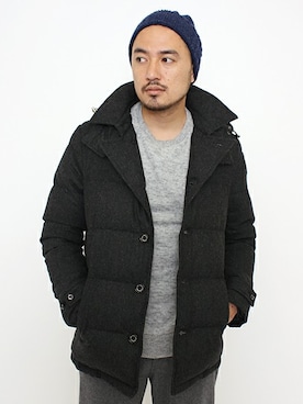 「CIAOPANIC TYPY（チャオパニックティピー）のアイテム（ダウンジャケット/コート）」を使った、Yusuke Tanakaさん（メンズ・173cm）の秋コーディネート