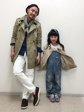 「CIAOPANIC TYPY（チャオパニックティピー）のアイテム（トレンチコート）」を使った、Yusuke Tanakaさん（メンズ・173cm）の春コーディネート