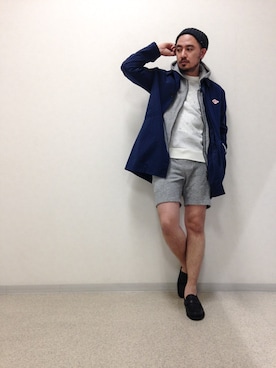 「アイテム（ステンカラーコート）」を使った、Yusuke Tanakaさん（メンズ・173cm・30代）の春コーディネート