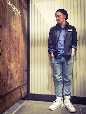 「Fraizzoli（フライツォーリ）のアイテム」を使った、Yusuke Tanakaさん（メンズ・173cm）の春コーディネート