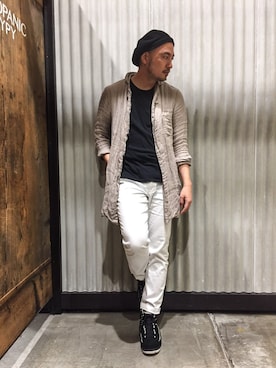 「LOLO（ロロ）のアイテム（ジャケット/アウター）」を使った、Yusuke Tanakaさん（メンズ・173cm）の春コーディネート