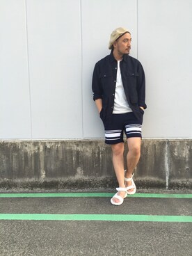 「CIAOPANIC TYPY（チャオパニックティピー）のアイテム（ミリタリージャケット）」を使った、Yusuke Tanakaさん（メンズ・173cm）の春コーディネート