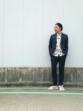 「CIAOPANIC TYPY（チャオパニックティピー）のアイテム（フォーマルスーツ/小物）」を使った、Yusuke Tanakaさん（メンズ・173cm）の夏コーディネート