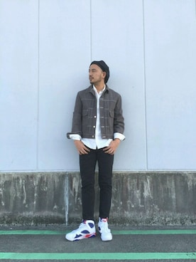 「A.P.C.（アーペーセー）のアイテム（ジャケット/アウター）」を使った、Yusuke Tanakaさん（メンズ・173cm）の夏コーディネート