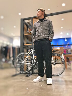 「A.P.C.（アーペーセー）のアイテム（ジャケット/アウター）」を使った、Yusuke Tanakaさん（メンズ・173cm）の秋コーディネート