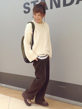 「Ampersand（アンパサンド）のアイテム」を使った、JOURNAL STANDARD Lady's 横浜店 スタッフBさん（レディース・160cm）の秋コーディネート