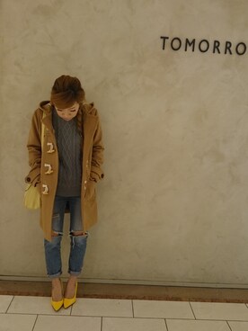 「Rodeo Crowns（ロデオクラウンズ）のアイテム（ダッフルコート）」を使った、♡AiMi♡さん（レディース・147cm）の冬コーディネート