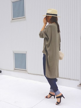 「アイテム（クラッチバッグ）」を使った、yodaさん（レディース・168cm）の春コーディネート