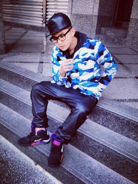「JOYRICH」｜「アイテム（ミリタリージャケット）」を使った、蘇家慶さん（メンズ・170cm）の春コーディネート