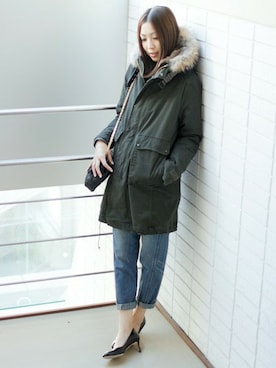 nano・universe lady's　STAFFさん（レディース・163cm）の冬コーディネート