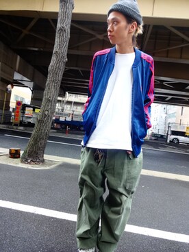 「８０’S」｜中尾聖隆さん（メンズ・175cm）の冬コーディネート