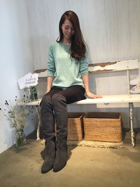 「らくちん」｜「アイテム（ブーツ）」を使った、ｍａｉｃｈｉｓさん（レディース・162cm）の秋コーディネート