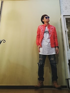 「相模原」｜MUNEさん（メンズ・171cm）の秋コーディネート