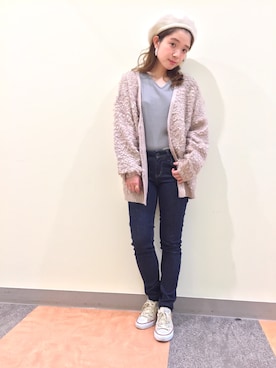 Kastaneのアイテムを使った「ループ編みカーディガン」の人気
