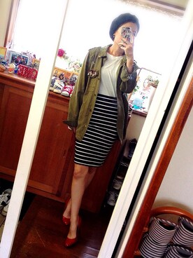 「なしのアイテム（その他、その他）」を使った、TSUNさん（レディース・162cm）の秋コーディネート