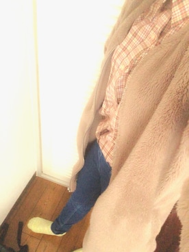 「B.L.U.E（ビーエルユーイー）のアイテム（パンツ）」を使った、じきちゃんさん（レディース・152cm）の春コーディネート