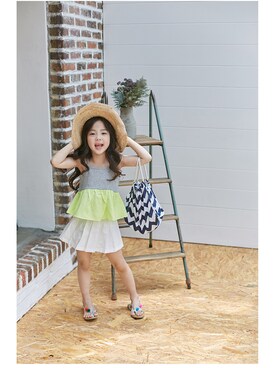 「thejany（ジェイニー）のアイテム」を使った、TheJanyJapanさん（キッズ・120cm）の夏コーディネート