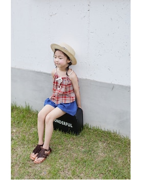 「thejany（ジェイニー）のアイテム」を使った、TheJanyJapanさん（キッズ・110cm）の夏コーディネート