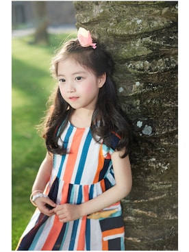 「thejany（ジェイニー）のアイテム」を使った、TheJanyJapanさん（キッズ・120cm）の夏コーディネート