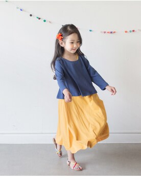 「thejany（ジェイニー）のアイテム」を使った、TheJanyJapanさん（キッズ・120cm）の夏コーディネート