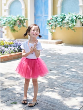 「thejany（ジェイニー）のアイテム」を使った、TheJanyJapanさん（キッズ・120cm）の夏コーディネート