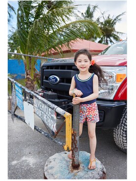 「thejany（ジェイニー）のアイテム」を使った、TheJanyJapanさん（キッズ・120cm）の夏コーディネート
