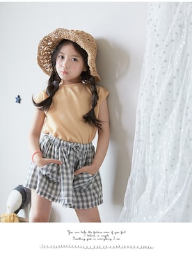 「thejany（ジェイニー）のアイテム」を使った、TheJanyJapanさん（キッズ・120cm）の夏コーディネート