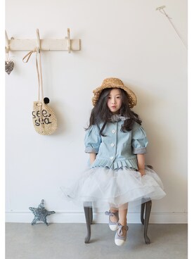 「thejany（ジェイニー）のアイテム」を使った、TheJanyJapanさん（キッズ・120cm）の夏コーディネート