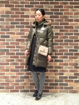 「NOMBRE IMPAIR（ノンブルアンペール）のアイテム（ダウンジャケット/コート）」を使った、tahara.さん（レディース・164cm）の冬コーディネート