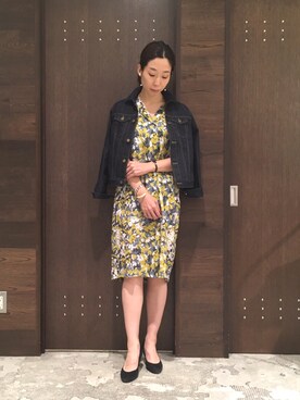 「NOMBRE IMPAIR（ノンブルアンペール）のアイテム（デニムジャケット）」を使った、tahara.さん（レディース・164cm）の秋コーディネート