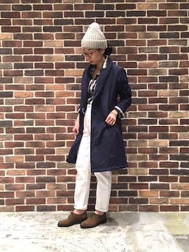 「NOMBRE IMPAIR（ノンブルアンペール）のアイテム（その他アウター）」を使った、tahara.さん（レディース・164cm）の秋コーディネート