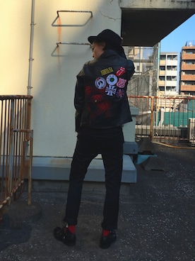 「MACARONIC（マカロニック）のアイテム」を使った、斎藤智輝さん（メンズ・168cm）の冬コーディネート