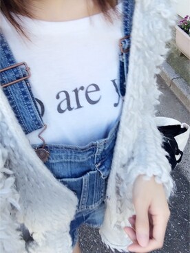 「A&F（エーアンドエフ）のアイテム（オールインワン・サロペット）」を使った、__loveyui__さん（レディース・152cm）の夏コーディネート