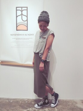 サトウサヤカさん（レディース・164cm）の夏コーディネート