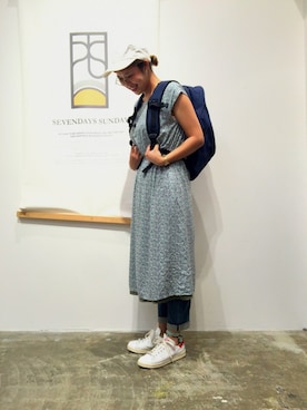 「SEVENDAYS=SUNDAY（セブンデイズサンデイ）のアイテム（アクセサリー）」を使った、サトウサヤカさん（レディース・164cm）の夏コーディネート