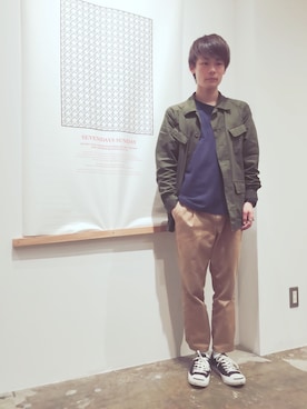 「SEVENDAYS=SUNDAY（セブンデイズサンデイ）のアイテム（その他アウター）」を使った、サトウサヤカさん（レディース・164cm）の秋コーディネート
