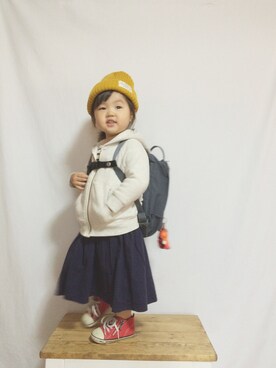 「LE JUN（ルジュン）のアイテム（バックパック/リュック）」を使った、sah＊ : ）さん（キッズ・90cm）の夏コーディネート