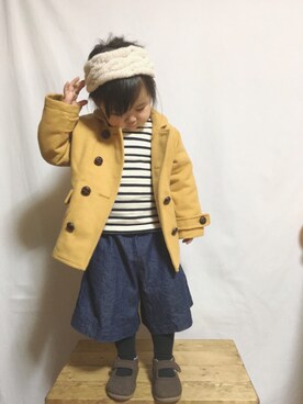 「LAGOM（LAGOM）のアイテム（ジャケット/アウター）」を使った、sah＊ : ）さん（キッズ・90cm）の冬コーディネート