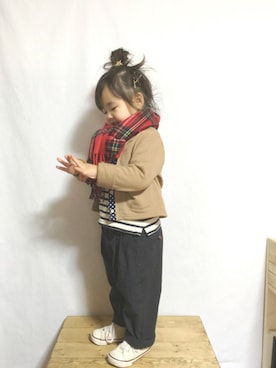 「LAGOM（LAGOM）のアイテム（ジャケット/アウター）」を使った、sah＊ : ）さん（キッズ・90cm）の冬コーディネート