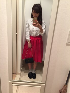 「WAG（ワグ）のアイテム」を使った、momoさん（レディース・155cm）の秋コーディネート