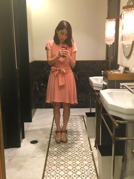「M.deux（エムドゥ）のアイテム（ワンピース）」を使った、はあちゅうさん（レディース・158cm）の秋コーディネート