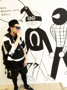 「UNIF（ユニフ）のアイテム（パンツ）」を使った、sanchakingさん（メンズ・163cm）の秋コーディネート