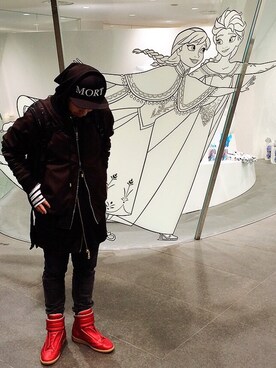 「Martin Margiela」｜「アイテム（ブルゾン）」を使った、sanchakingさん（メンズ・163cm）の冬コーディネート